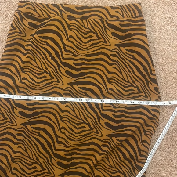 Pure Navy Animal Print Orange & Black Skirt - Picture 9 of 9